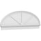 Ekena Millwork Elliptical 3 Spoke Architectural Grade PVC Combination Pediment, 76"W x 25-7/8"H x 2-3/4"P PEDPC076X260ELL03 - alternate 1
